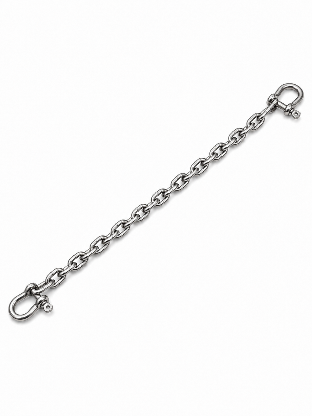 Catena di sicurezza inox con due grilli